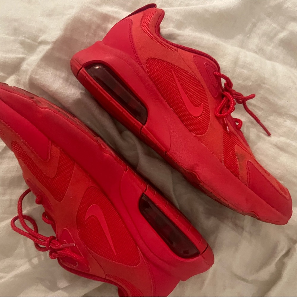 red Nike sneakers